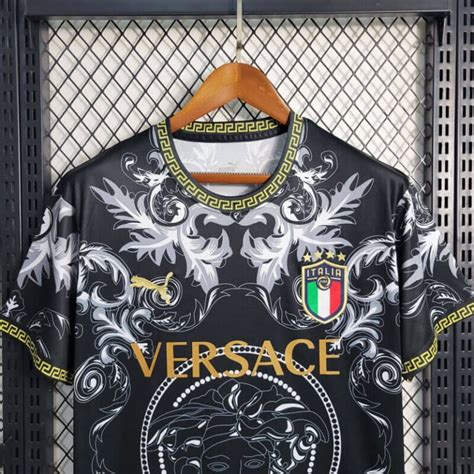 italian versace jersey|italy x versace black jersey.